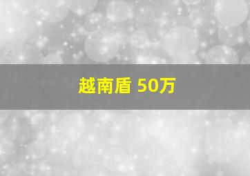 越南盾 50万